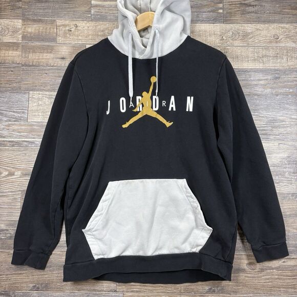 Nike Air Jordan Hoodie Sweatshirt Men's Size L Large Color Block AA1451-011 - Picture 1 of 7